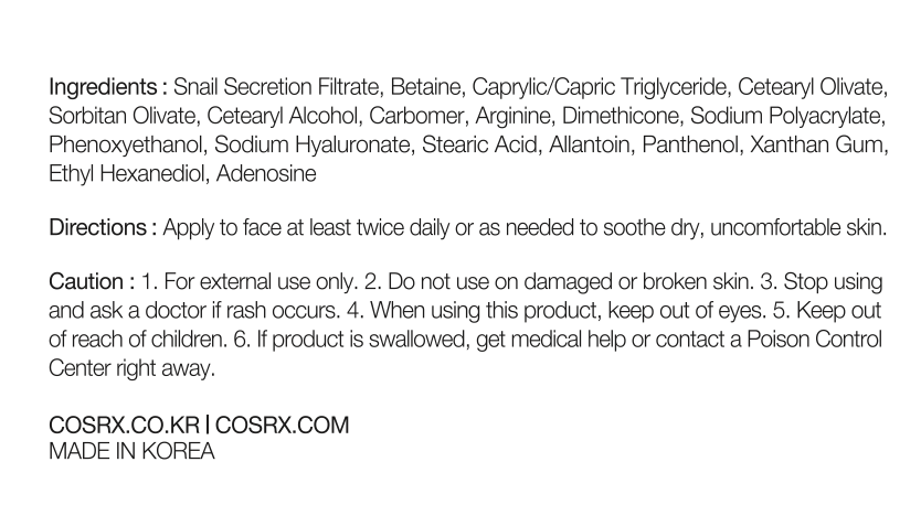 Cosrx Advanced Snail 92 All in one Cream 100g size comparison, 7cm by 5cm jar