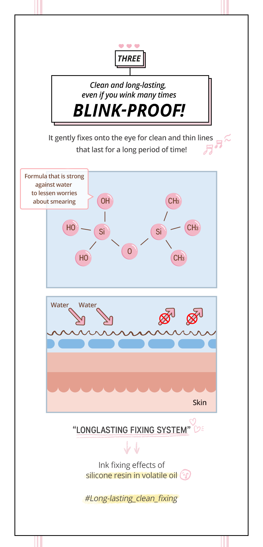 Peripera Ink Thin Thin Pencil Liner blink-proof long-lasting fixing system