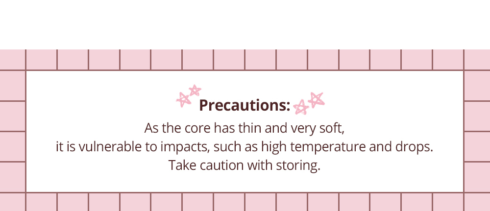 Peripera Ink Thin Thin Pencil Liner precautions for storing the soft core