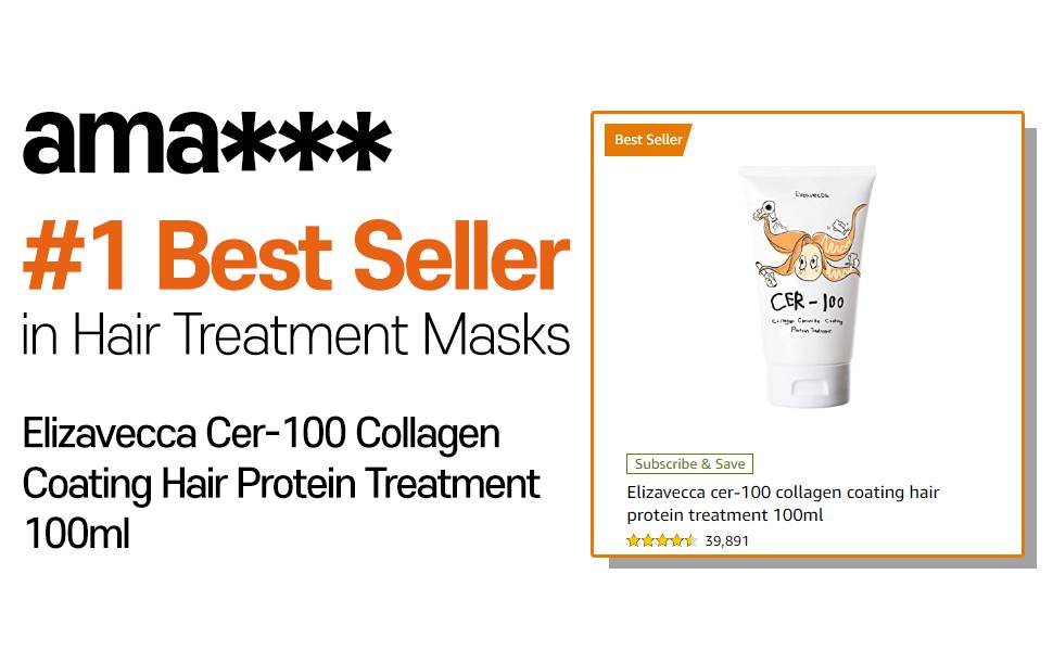 Elizavecca CER-100 Collagen Coating Hair Protein Treatment 100ml bestseller hair treatment mask listing