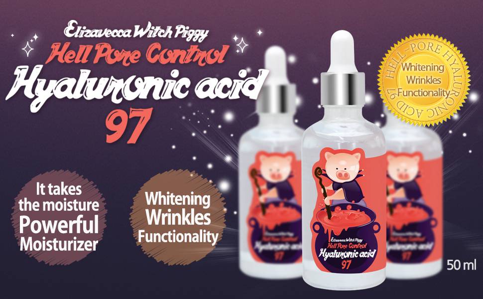 Elizavecca Witch Piggy Hell Pore Control Hyaluronic Acid 97 50ml serum banner