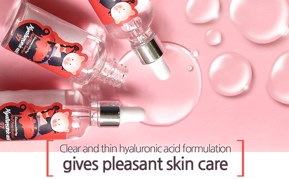 Elizavecca Hell Pore Control Hyaluronic Acid 97 clear thin serum formulation