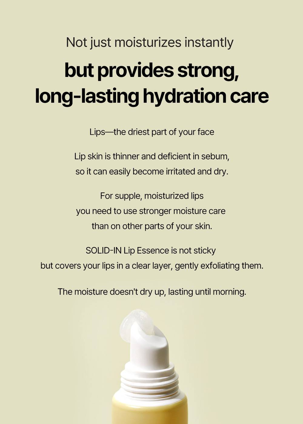 Torriden SOLID-IN Ceramide Lip Essence 11ml long-lasting hydration, non-sticky clear layer
