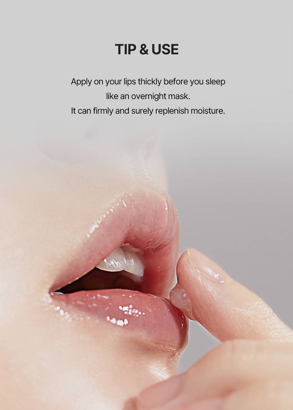 Torriden SOLID-IN Ceramide Lip Essence how to use as overnight lip mask on lips