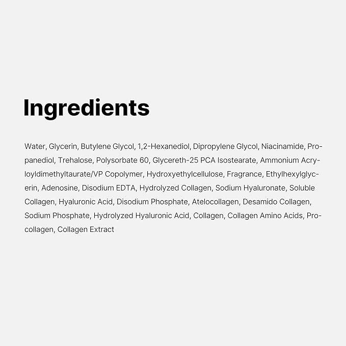medicube Triple Collagen Toner full ingredients list